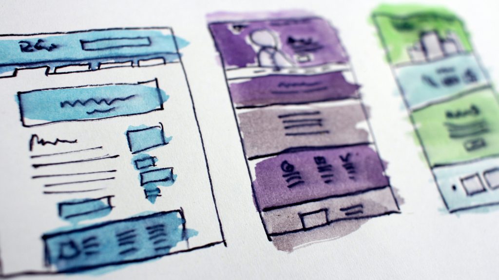 Supporting Image A website wireframe example